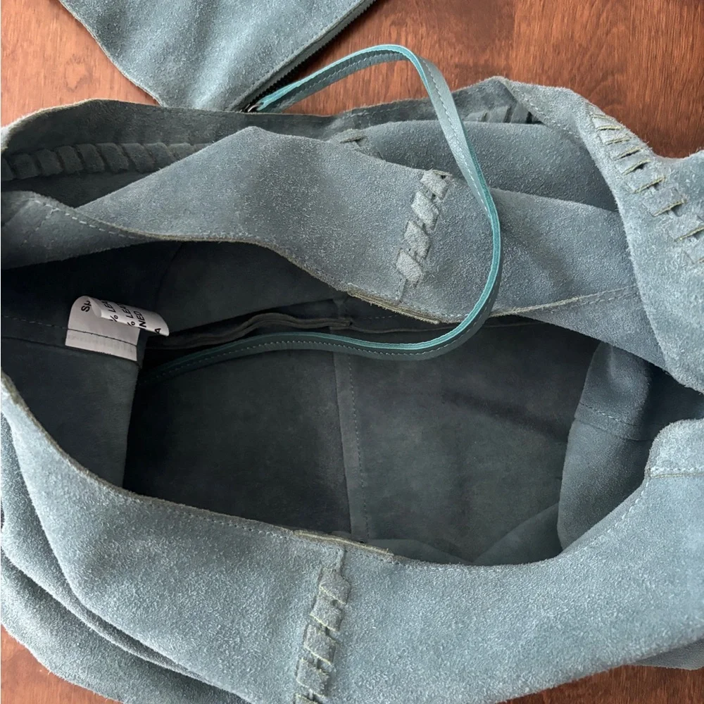 Blue haute hippie hobo w interior change bag